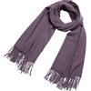 DonDon Sciarpa Donna Invernale Sciarpa die lana grande Scialle Inverno calda e morbida 200 x 70 cm - Viola
