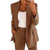 Generico Completo Donna Elegante Tailleur Blazer Completa Completo Tailleur Pantaloni e Giacca Taglie Forti da Cerimonia Tailleurs Pantalone Estivo Curvy Ufficio e Lavoro Tuta Due Pezzi 2026
