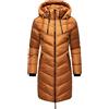 MARIKOO Cappotto invernale da donna caldo trapuntato lungo con cappuccio regolabile Armasa XS-XXL, L