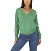 Win's Maglione Donna Scollo a V in Kashmir, Made in Italy