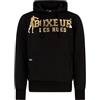 BOXEUR DES RUES Felpa Logo Nera E Oro con Cappuccio