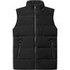 RUGAN Gilet da uomo casual outdoor trapuntato caldo inverno classico senza maniche giacca sportiva da uomo piumino (Nero,XXL)