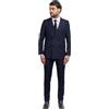 VEQUÈ Completo Elegante da Uomo Doppiopetto Abito Cermonia Matrimonio Giacca e Pantaloni Linea Sartoriale Tutte Le Stagioni