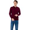 WOSICA Polo a Maniche Lunghe da Uomo 100% Lana Merino Extrafine,