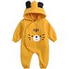 Verve Jelly Neonato Ragazzo Ragazza Orecchie da Coniglio Pagliaccetto Set Maniche Lunghe Pulsante Felpa Con Cappuccio Tute Infantili Tuta Outwear Primavera Estate Outfit