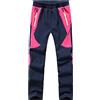 DAFENP Pantaloni Neve Sci Trekking Bambino Impermeabili Foderato in Pile