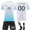 JKJFJKA Maglia Calcio per Bambini Adulti Set di Maglie da Calcio Bambino/Uomo Maglietta Completo Tuta Completino da Allenamento per Il Calcio Camicia Pantaloncini e Calzini