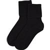 iMongol Calze in puro cashmere, unisex, tinta unita, a coste, realizzate da mongolian Prime First Class Cashmere (1 paio) Verde Taglia unica