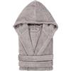 TRAMAS+ Accappatoio da Bagno 100% Cotone Uomo e Donna, 450g, Cappuccio, Cintura Regolabile, 2 Tasche, Alta Assorbenza, Morbido e Confortevole, Certificato OEKO-TEX - XXL, Grigio perla