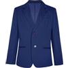 Riismen Giacca Ragazzi Blazer di Risvolti Uniforme da Natalizia Taglio Giacca Elegante Suit per Bambini Performance Carnevale Festa Matrimonio Blazer da Sfilata Blu navy 7-8 anni