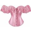 Yekdmxop Corsetto Nero Donna Elegante Nero Curvy Corsetti intimo Medievale Slim Corpetto top Stringivita Sexy Bustino corsetto Con Spalline Curvy Pirata Bustier Top Shapewear Gotico Carnevale Vampiro Halloween