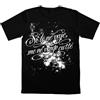 GEOLIER Official T-Shirt Stelle - Maglia Nera Unisex "Si Te ne vaje Me ne Veng' cu' Te" - 100% Cotone 180 g/m², Logo Retro