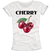 MAKAYA Maglietta Donna con Ciliegie Maniche Corte Top Estivo Motivo Stampa Sexy Outfit T-Shirt Donna