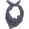 Prettystern Foulard da Uomo Donna in seta crepe satin 65x65 cm, bordi arrotolati a mano, fazzoletto in seta, blu scuro Rosso 50B