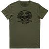 WARTSHIRT Maglietta Teschio Arditi Avanguardia Fiamme Nere Esercito Arditi Skull T-Shirt (Battle Green, S)