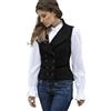 CAMDOM Gilet da donna vintage anni '50, in tweed, slim fit, con scollo a V, doppiopetto, con tasche, senza maniche, giacche