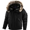 Generico Giubbotto Invernale Uomo Jacket Taglie Forti con Cappuccio Comodi Giubbotti Slim Fit Calda Comoda Giacca Casual Imbottita Puffer e Moderna Cappotto Parka Trekking Inverno