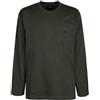 Coveri T-Shirt Uomo Manica Lunga Tinta Unita 100% Cotone Taglie Forti 3XL 4XL 5XL 6XL (4XL - Grigio Scuro)