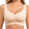 Generic Fittingirls Reggiseno Plus-Size Senza Ferretto con Supporto, Traspirante Coppe Imbottite Copertura Totale Adattabile - per Uso Giornaliero