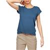 TrendiMax T-Shirt Donna Estate Maglia Casual Camicie Tinta Unita Maglietta Basic Top Magliette Tee