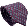 CARACCIOLO Cravatta uomo Sartoriale in seta - Squisita fattura ed elegante varietà (SPRING BORDEAUX)