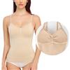 SLIMBELLE canotta da donna camisole per addome top modellante body shaper tanktop snellente senza cuciture camicia modellante con spalline a spalla top modellante top con spalline sottili