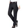 Generico Pantaloni Eleganti Uomo - Taglio Slim Elasticizzato con Fronte Piatto, Cintura Elastica, Pantaloni da Suit per Ufficio, Occasioni Formali e Affari