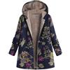 HAOLEI Giubbotto Lana Donna con Cappuccio Fleece Foderata in Pile Calda Felpe Pile Donna Hoodie Cappotto Doppiopetto Invernale Calda Giacca Casual Cappotti Medio Lungo Cardigan con Tasche (Multicolor,L-4XL)