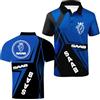 TZPTZNVF Polo da Uomo 3D per Allenamento Magliette S.A.A.B Collision Color Comode Grafiche A Maniche Corte Leggere con Bottoni Mezza Manica-SLanSe||l
