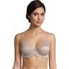 Selene, Reggiseno Contenitivo Donna in Pizzo, con Ferretto e Senza Imbottitura, Collezione Mariluz, Colore Terra, Taglia 7C