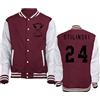 iMage Giacca Varsity College Taglia Unisex Stilinski 24 Wolf Cult - M-Bordeaux