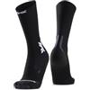 X-Socks Run Discover Merino Crew Winter Running Socks - Comfort e prestazioni migliorati con tecnologia Air-Conditioning Channel, termoregolante in condizioni di freddo - Nero/Grigio chiaro, 42-44