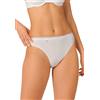 Sloggi 8 Pezzi Slip Sgambati Donna Basic Tai, Bianco 40