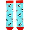 Squelch Welly Socks per bambini Stivali di gomma Wellington Stivali da pioggia, Pinguino Sci Età 3 6, 3 Anni
