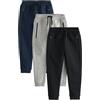NEXT Ragazzo Confezione da 3 Pantaloni da Jogging Slim con Zip Multi 3 Anni