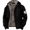 Generico Giubbino Uomo Inverno Bomber Uomo Taglie Forti Vento Imbottito Giubbotto Lavoro Jacket Casual Sportivo Antivento Giacca Termico Sci Trekking Tattico Black Friday 2025 Abbigliamento 15#nero 4XL