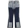 Duohropke Jeans da Uomo Y2K Streetwear in Denim Svasato con Design a Spruzzo d'Inchiostro, Pantaloni Bootcut Baggy per il Tempo Libero, Patchwork, Slim Fit, Jeans a Zampa di Elefante, Stile Cowboy