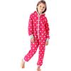 Merry Style Pigiama Intero con Cappuccio Bambina e Ragazza MS10-223 (Rosa Cuori, 122-128)