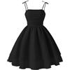 Generico Abiti da Bambina Ragazza Senza Manica Spalline Elegante Vestito Estivo A-Line Abito da Principessa Tinta Unita Vestitos Bambina Vestiti Casual per Bambine Ragazze 8-12 Anni