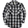 Dubinik® 6 oz Camicia Flanella Uomo Invernale Camicia Uomo Flanella Cotone | Western, Cowboy, Con Bottone Automatico, Quadri, Cotone Traspirante, Tessuto Pre-ristretto, Due Tasche Con Patta