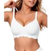 HORISUN Reggiseno senza ferretto da donna, senza cuciture, 3D Jelly Strip, push-up con forte tenuta, anti-ascelle, ideale per dormire, yoga e vita quotidiana