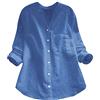Generico Copricostume Donna Mare Camicia Lino Donna Maglie Cotone Maniche Lunghe Maglia Camice Estive Camicie Curvy Nera Elegante Bianca Oversize Camicetta Da Abbigliamento Estivo Body Caftano 3Xl Lunga