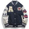 Vagbalena Giacche da Baseball da Uomo Giacche da Baseball Bomber da Baseball Unisex Streetwear Giacche Vintage con Stampa a Lettere Giacche da Baseball Vintage Giacche da Baseball (Navy Blu,M)