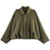 Generico Giacca Moto Bomber Donna in Finta Pelle Scamosciata con Colletto Risvolto Giacca Softshell Caldo Primavera Inverno Maniche Lunghe Moda Camoscio Giacca Vintage Cappotto