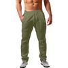 Luadnysin Pantaloni Uomo Estivi ,In Lino Cotone Di Pantalone Giapponese Taglie Forti Tuta Estiva Con Elastico Vita Pantalaccio Yoga Puro Harem Larghi Estivo Abito Tasche Laterali Giapponesi,Green,Verde,XL