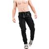 Instinct I Pantaloni Uomo Cargo con Tasche Laterali Slim Fit Autunno Inverno Caldi, Pantaloni Militari Tasconati Multitasche Casual da Lavoro