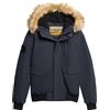 Superdry EVEREST HOODED PUFFER BOMBER, giacca Uomo, Nordic Chrome Navy,