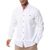 Suwangi Camicia Uomo Manica Lunga Casual Spiaggia Collo Coreana Shirts