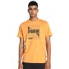 PUMA T-SHIRT UOMO GRAPHICS BOX TEE 680172 (ARANCIONE, L)