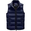 Kobilee Giacca Senza Maniche da Uomo Estivo Cotone Corto Gilet Casual Giubbotto Smanicato 100 Grammi Leggero Piumino Smanicato Invernale Imbottita Giubbino Giacca con Cappuccio